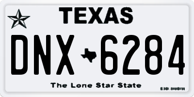 TX license plate DNX6284