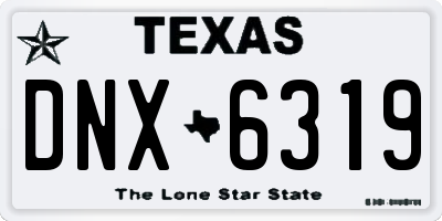 TX license plate DNX6319