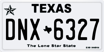 TX license plate DNX6327