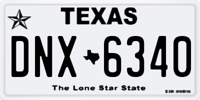 TX license plate DNX6340