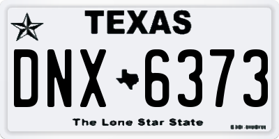 TX license plate DNX6373