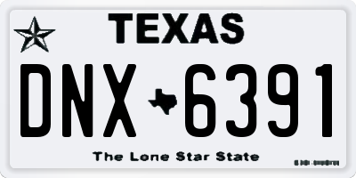 TX license plate DNX6391