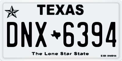 TX license plate DNX6394