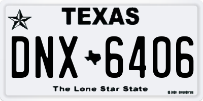 TX license plate DNX6406