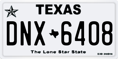 TX license plate DNX6408