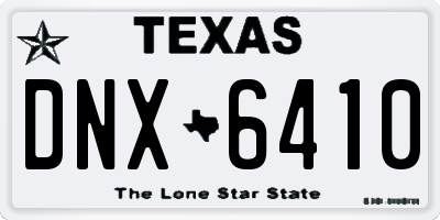 TX license plate DNX6410