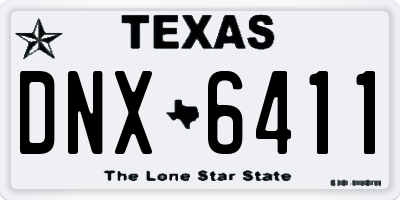 TX license plate DNX6411