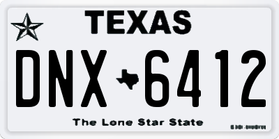 TX license plate DNX6412