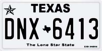 TX license plate DNX6413