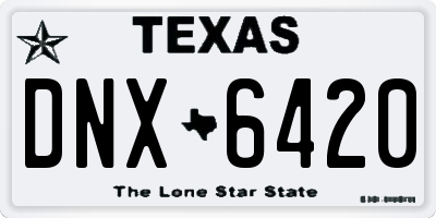 TX license plate DNX6420