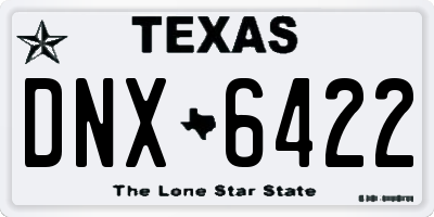 TX license plate DNX6422