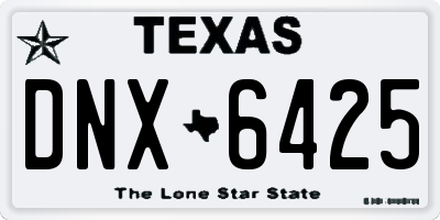 TX license plate DNX6425