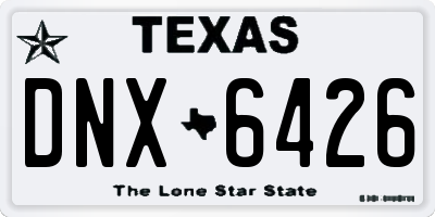 TX license plate DNX6426