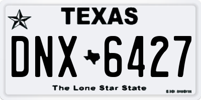 TX license plate DNX6427