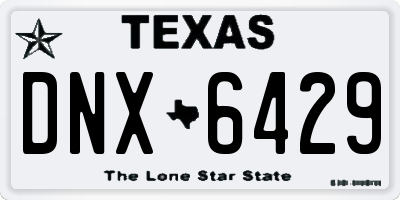 TX license plate DNX6429