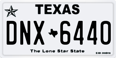 TX license plate DNX6440