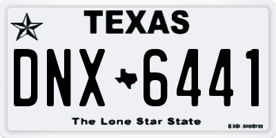 TX license plate DNX6441