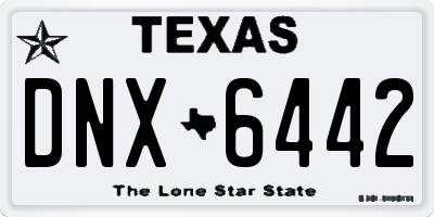 TX license plate DNX6442