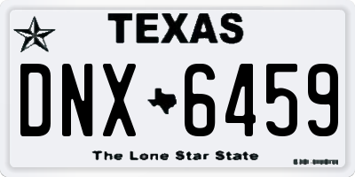 TX license plate DNX6459