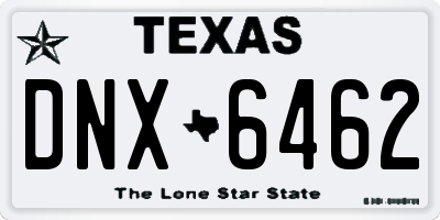 TX license plate DNX6462