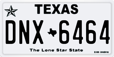 TX license plate DNX6464