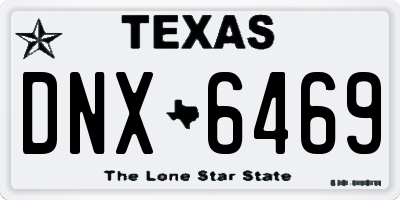TX license plate DNX6469