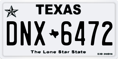 TX license plate DNX6472