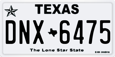 TX license plate DNX6475