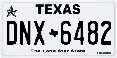 TX license plate DNX6482