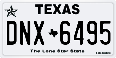TX license plate DNX6495