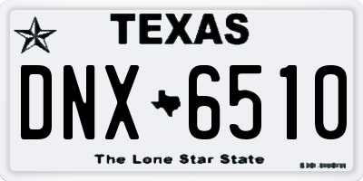 TX license plate DNX6510