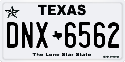 TX license plate DNX6562