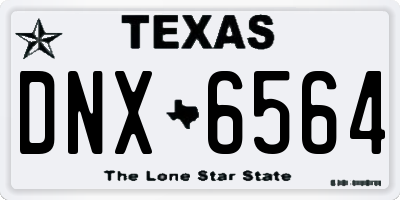 TX license plate DNX6564