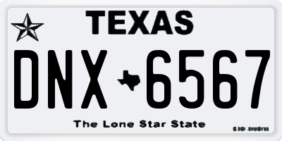 TX license plate DNX6567