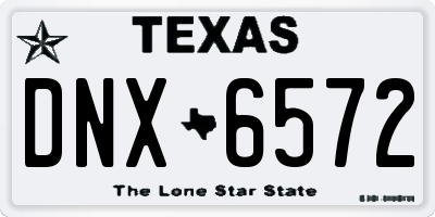 TX license plate DNX6572