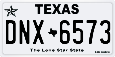 TX license plate DNX6573