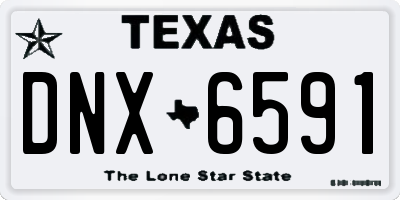 TX license plate DNX6591