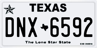 TX license plate DNX6592