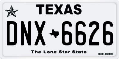 TX license plate DNX6626