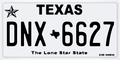 TX license plate DNX6627