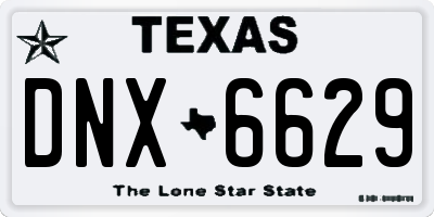 TX license plate DNX6629
