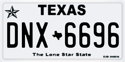 TX license plate DNX6696