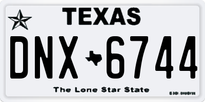 TX license plate DNX6744