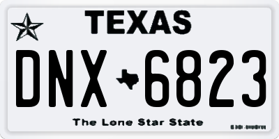 TX license plate DNX6823