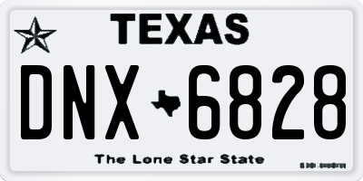 TX license plate DNX6828