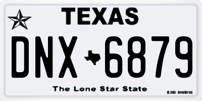 TX license plate DNX6879