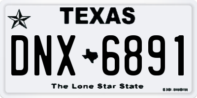 TX license plate DNX6891