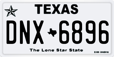 TX license plate DNX6896