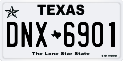 TX license plate DNX6901