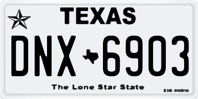TX license plate DNX6903